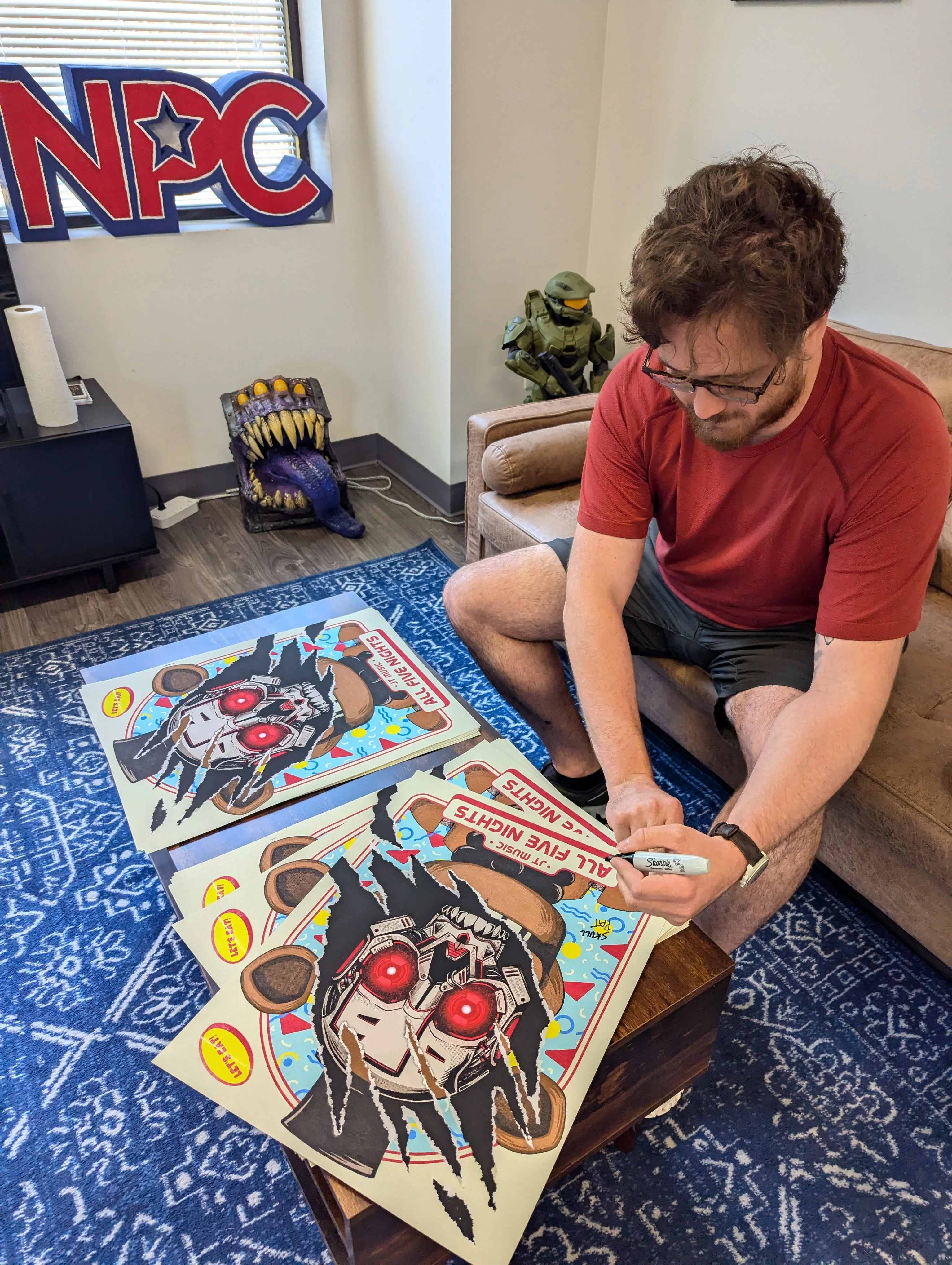 All Five Nights Poster (SIGNED) - Image 4